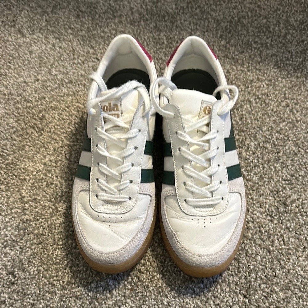 Gola White and Green Sneakers size 7
